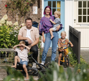 Gezin met drie kinderen bijzondere kindernamen Bruun